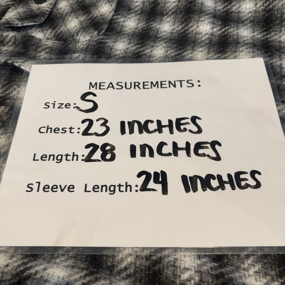 BLANKNYC Hooded Shirt Jacket Small Black White Plaid Flannel Button Front - Picture 4 of 12